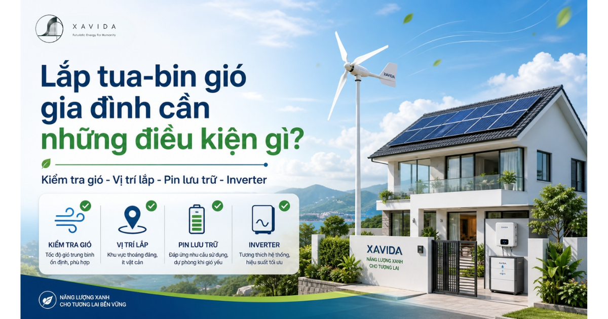 lắp tua-bin gió gia đình XAVIDA