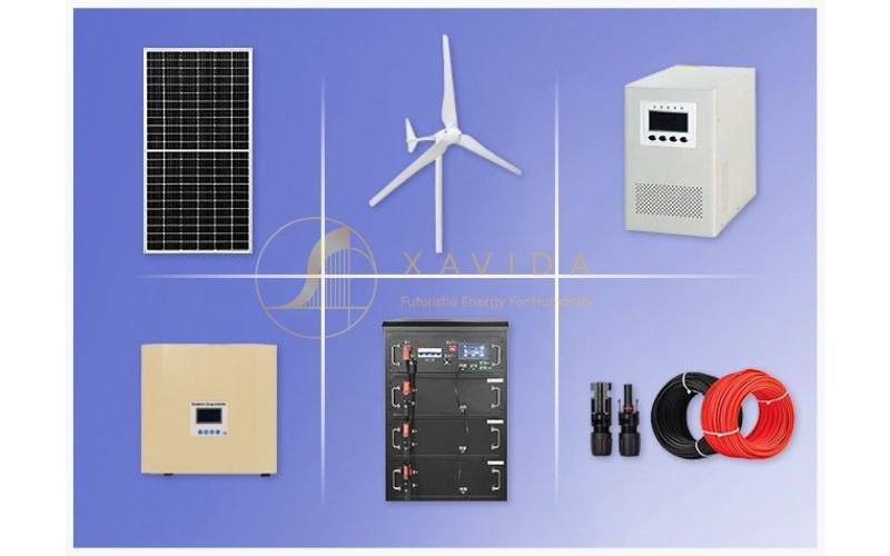 Hệ Thống Lai Điện Gió - Mặt Trời 20kWh 2 hệ thống lai điện gió - mặt trời