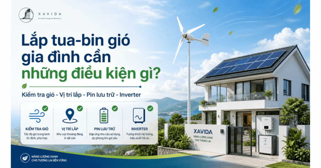 Lắp tua-bin gió gia đình cần những điều kiện gì? 1 lắp tua-bin gió gia đình XAVIDA