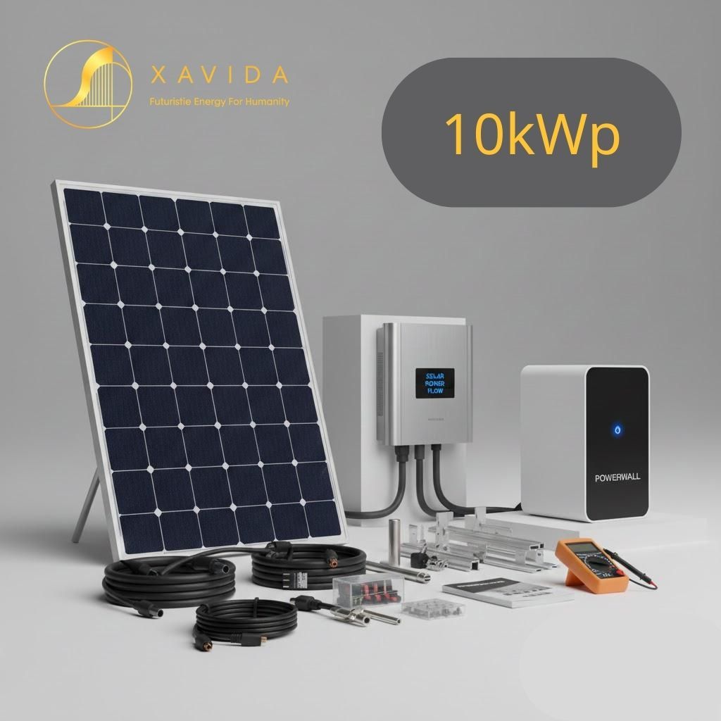 Hệ Thống Điện Mặt Trời Hybrid 10kWp 1 Hệ Thống Điện Mặt Trời Hybrid 10kWp