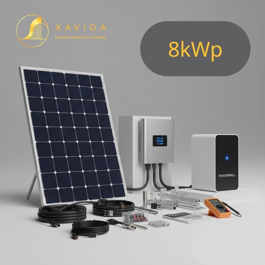 Hệ Thống Điện Mặt Trời Hybrid 8kWp 1 Hệ Thống Điện Mặt Trời Hybrid 8kWp