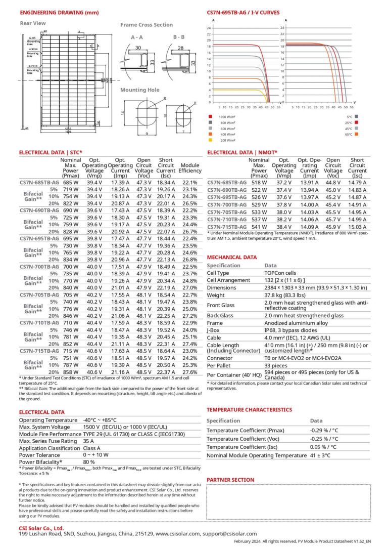 Tấm Pin Năng Lượng Mặt Trời Canadian Solar N-type 550W | 670W | 700W 2 Tấm Pin Năng Lượng Mặt Trời Canadian Solar N-type 550W | 670W | 700W - Ảnh 2